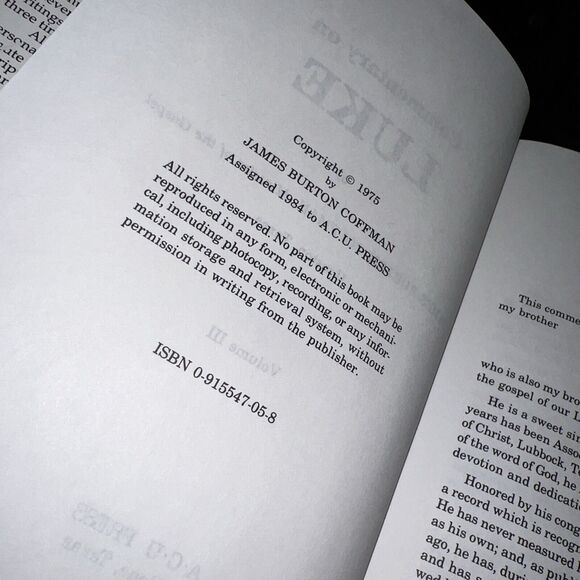 LUKE Coffman THE JAMES BURTON COFFMAN COMMENTARIES Hardcover #3 - Picture 8 of 15